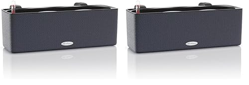 Lechuza Cube Color Triple (ehemals BALCONISSIMA) schiefergrau 13684 (Packung mit 2) von Lechuza