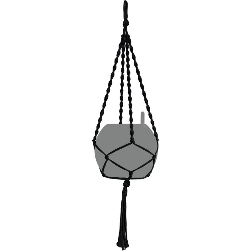 Lechuza® Hängeampel Makramee Cotton Boho 90 Schwarz 22 cm x 14 cm Lechuza® Hängeampel Makramee Cotton Boho 90 Schwarz 22 cm x 14 cm von Lechuza