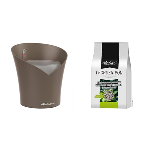 Lechuza ORCHIDEA Taupe matt 13965 PON 3 Liter Substrat 19560 von Lechuza