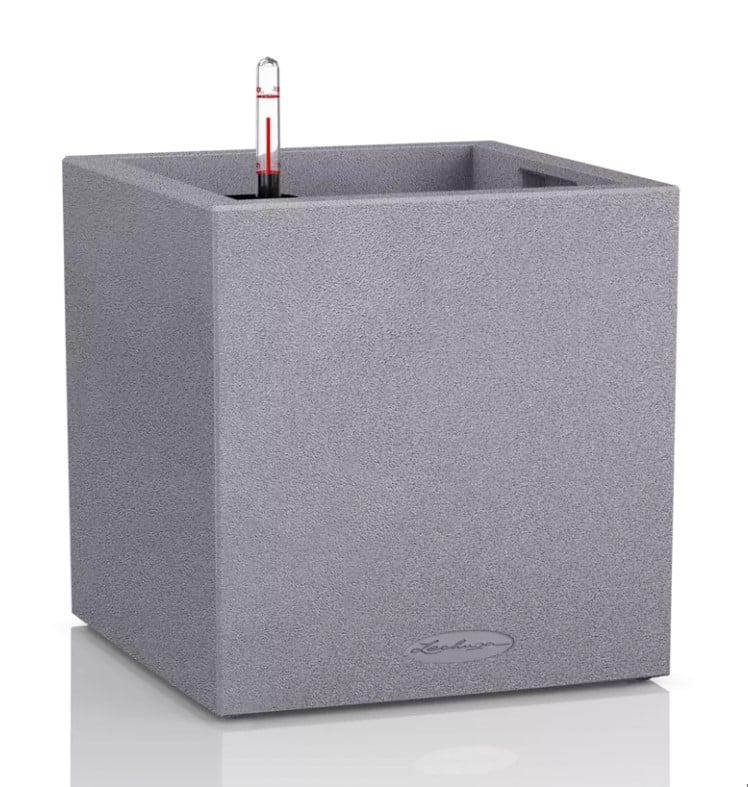Lechuza Pflanzgefäß Canto Stone 30 low graphitschwarz von Lechuza