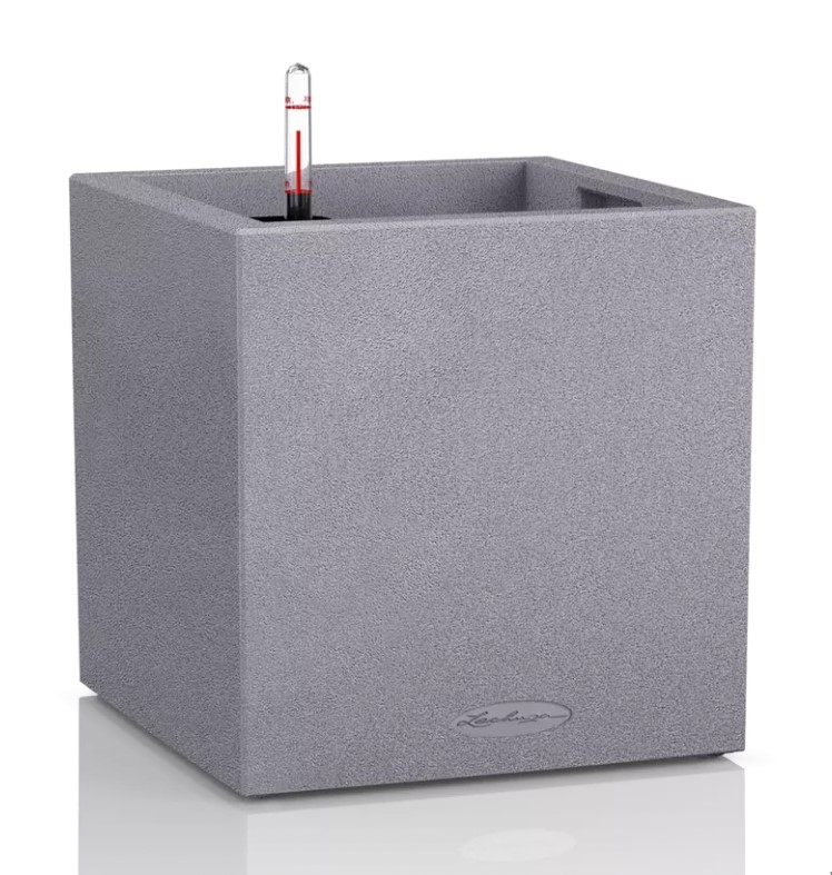 Lechuza Pflanzgefäß Canto Stone 30 low graphitschwarz von Lechuza