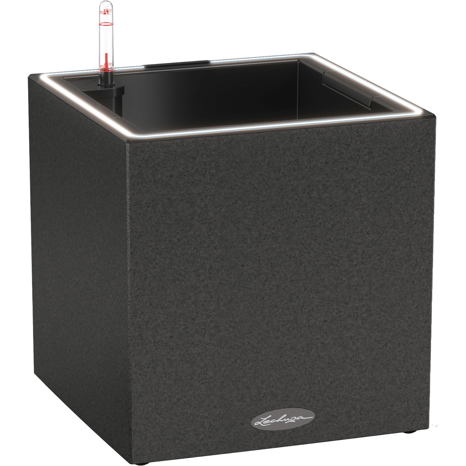 Lechuza Pflanzgefäß Canto Stone low LED 30 Graphitschwarz 30x30 cm mit Lichtband Lechuza Pflanzgefäß Canto Stone low LED 30 Graphitschwarz 30x30 cm mit Lichtband von Lechuza