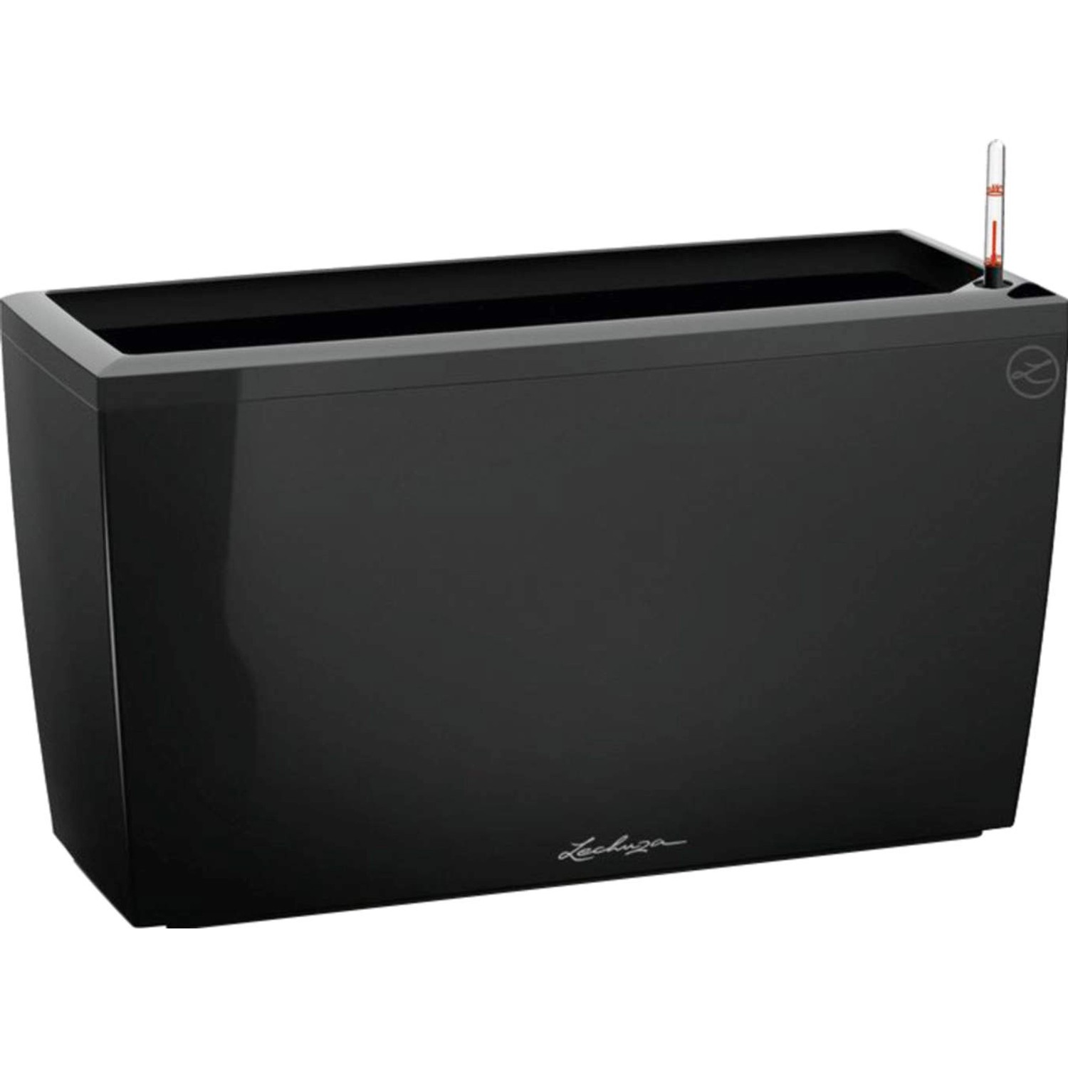 Lechuza Pflanzgefäß Cararo Premium 75 cm x 30 cm Schwarz hochglanz von Lechuza