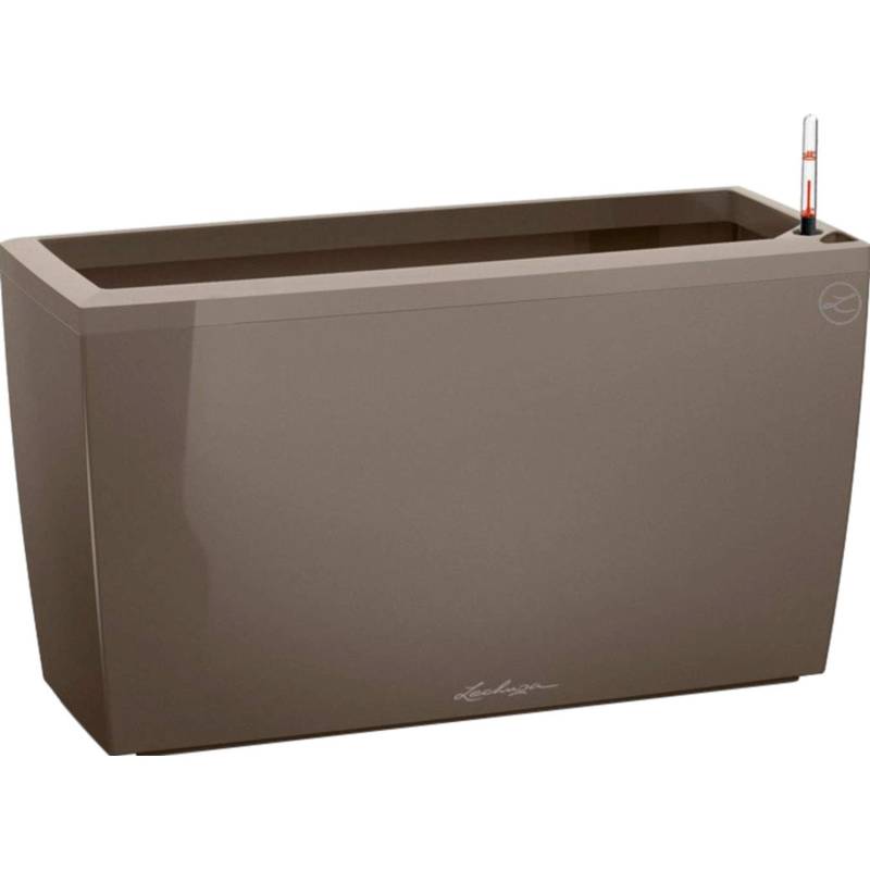 Lechuza Pflanzgefäß Cararo Premium 75 cm x 30 cm Taupe hochglanz von Lechuza