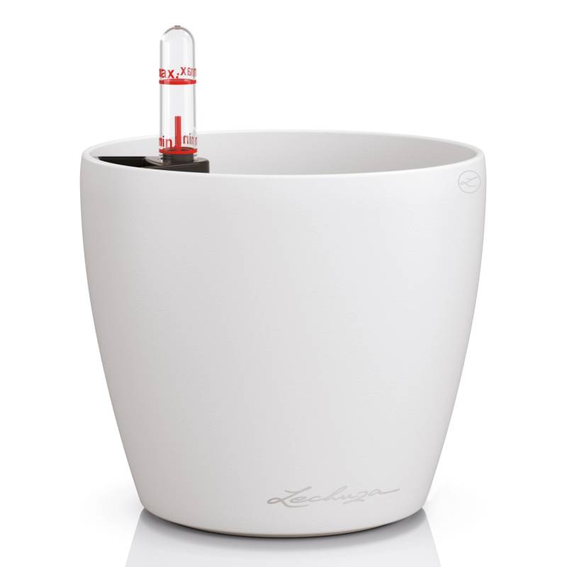 Lechuza Pflanzgefäß Classico Color Ø 13 cm x 12 cm Weiß von Lechuza