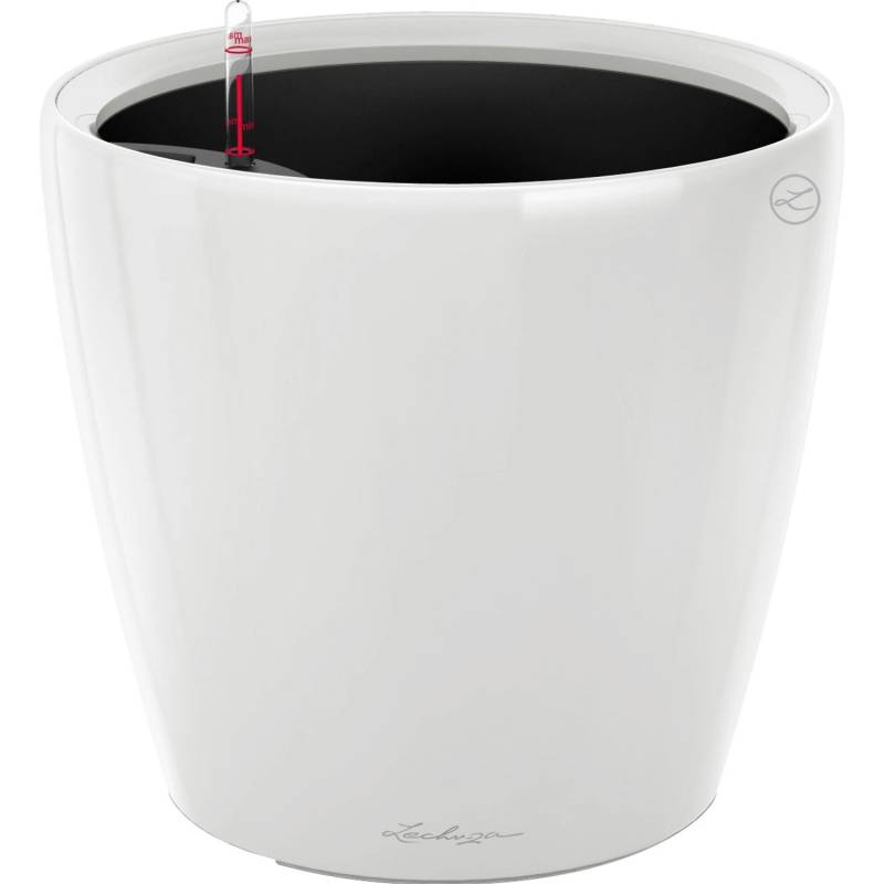 Lechuza Pflanzgefäß Classico LS 28 Weiß hochglanz Ø 28 cm von Lechuza