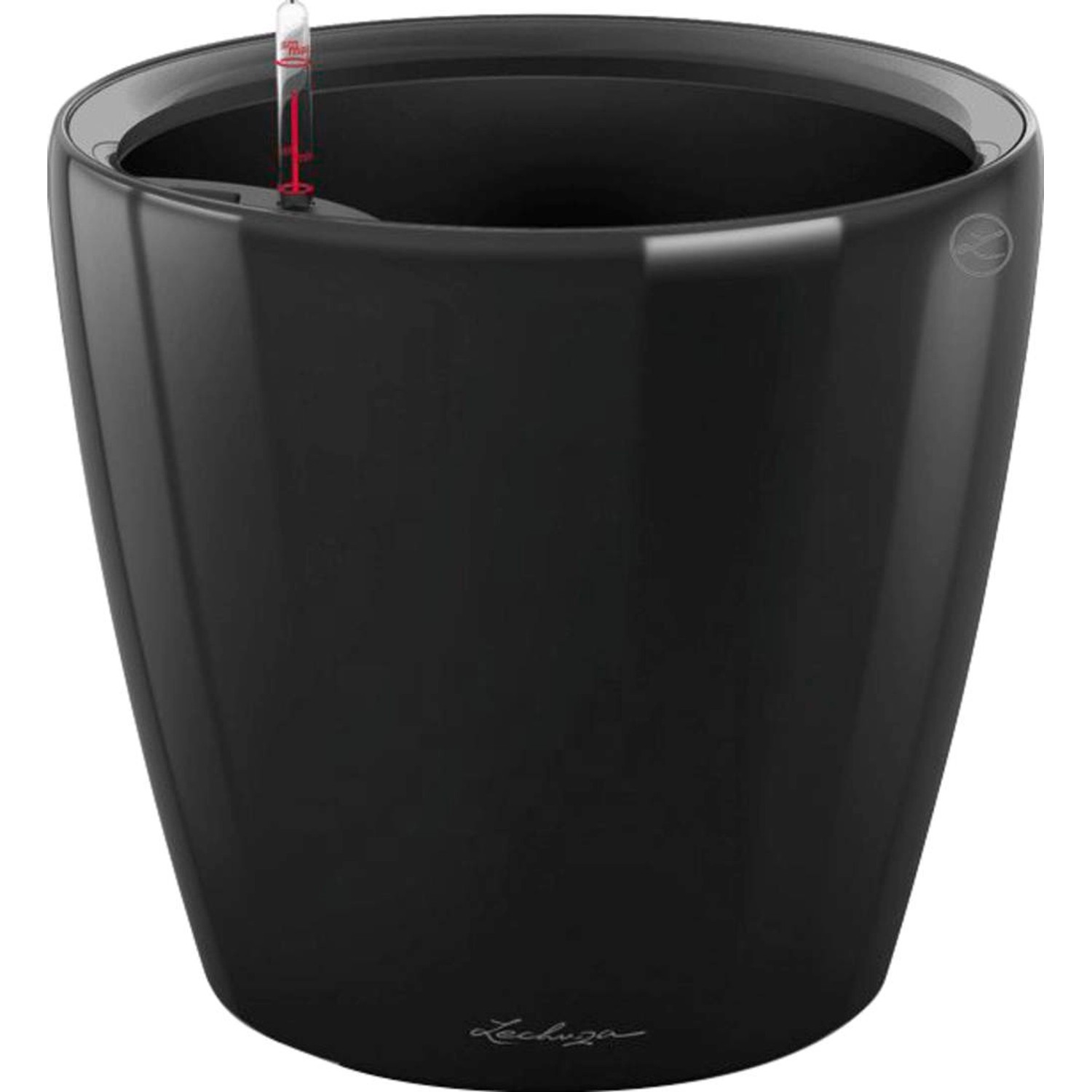 Lechuza Pflanzgefäß Classico Premium LS Ø 50 cm x 47 cm Schwarz hochglanz von Lechuza