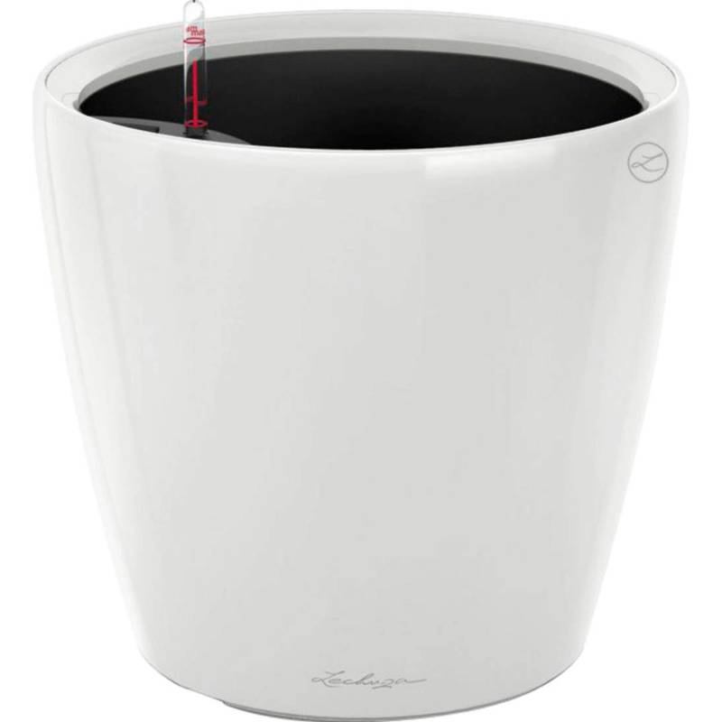 Lechuza Pflanzgefäß Classico Premium LS Ø 50 cm x 47 cm Weiß hochglanz von Lechuza