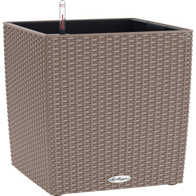 Lechuza Pflanzgefäß Cube Cottage 50 cm x 50 cm x 50 cm Sandbraun von Lechuza