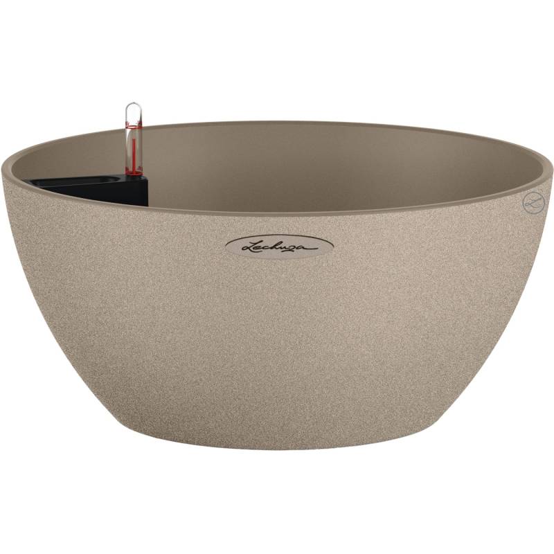 Lechuza Pflanzgefäß Cubeto Stone 30 Sandbeige Ø 30 cm von Lechuza