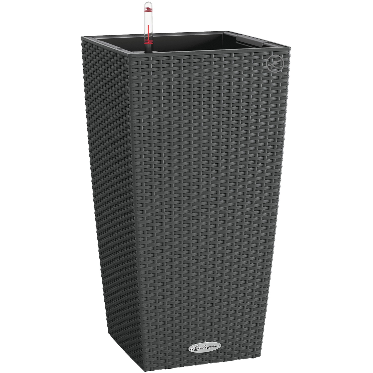 Lechuza Pflanzgefäß Cubico Cottage 40 cm x 40 cm x 75 cm Granit von Lechuza