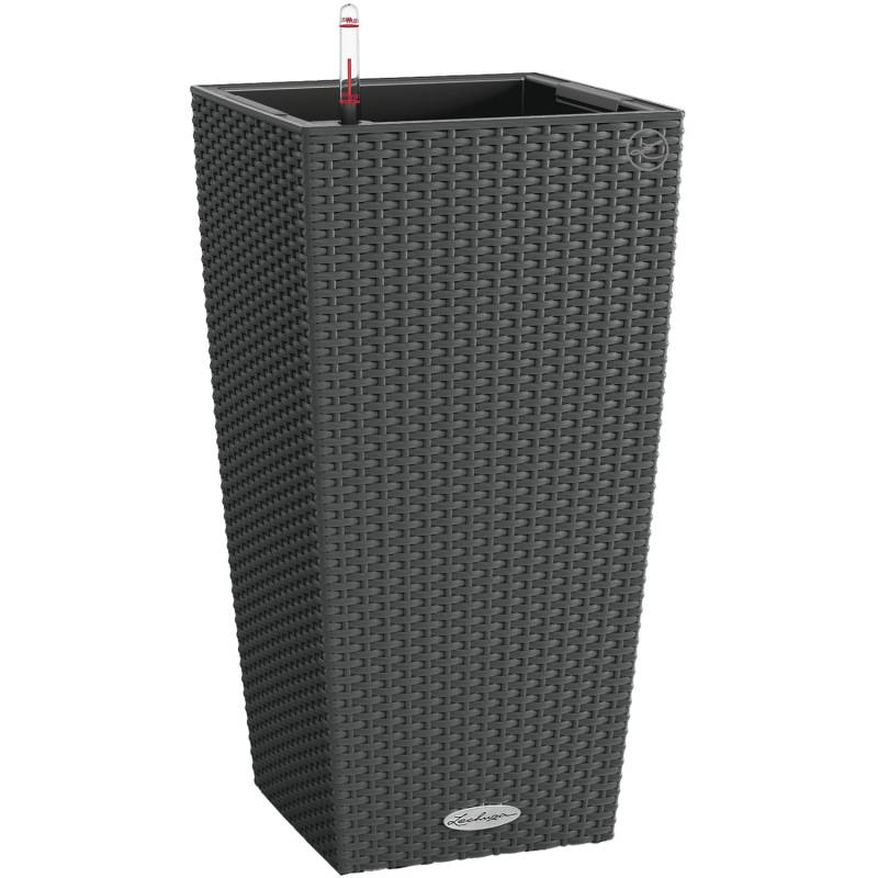 Lechuza Pflanzgefäß Cubico Cottage 40 cm x 40 cm x 75 cm Granit von Lechuza