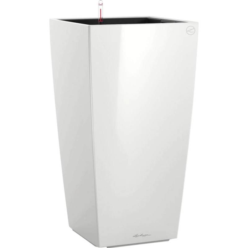 Lechuza Pflanzgefäß Cubico Premium 50 cm x 50 cm Weiß hochglanz von Lechuza