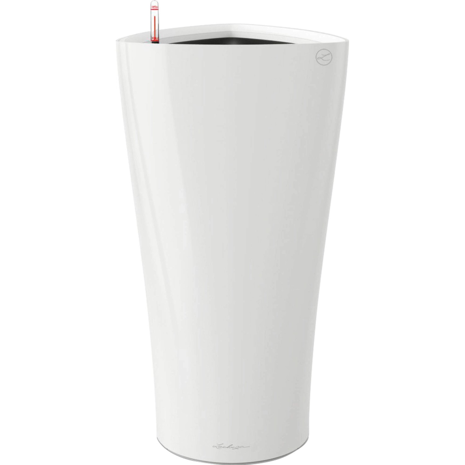 Lechuza Pflanzgefäß Delta Premium Ø 30 cm x 56 cm Weiß hochglanz von Lechuza