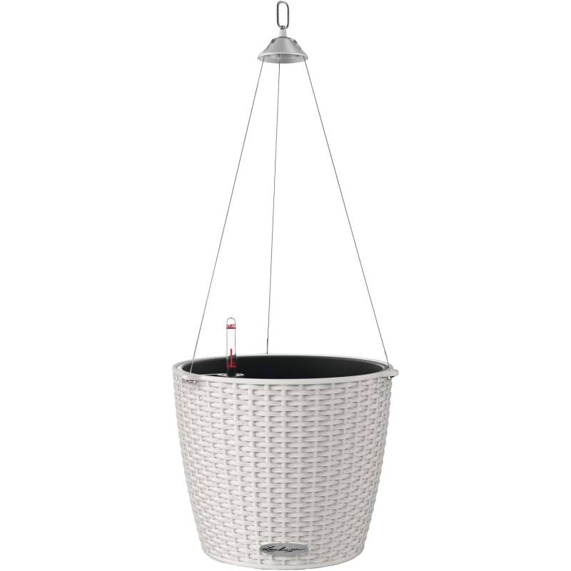 Lechuza Pflanzgefäß Nido Cottage Ø 27 cm x 23 cm Lichtgrau von Lechuza