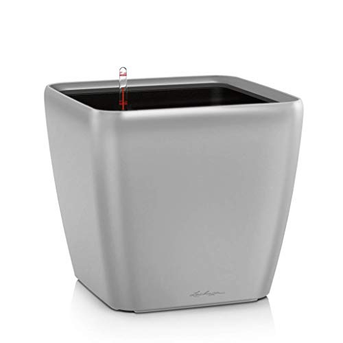 Lechuza Pflanzgefäß Quadro LS 28 Silber metallic 16148 von Lechuza