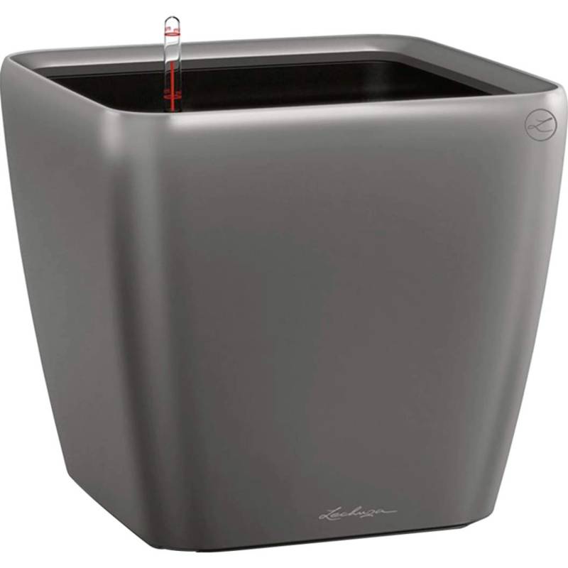 Lechuza Pflanzgefäß Quadro Premium LS 43 cm x 43 cm x 40 cm Anthrazit metallic von Lechuza