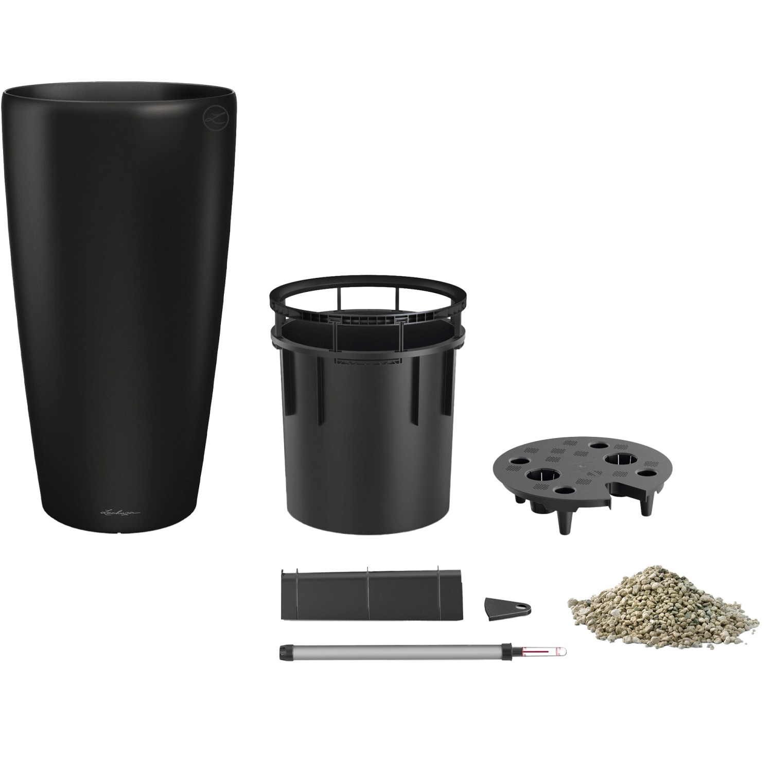 Lechuza Pflanzgefäß Rondo Premium 32 Schwarz Matt Ø 33 cm Lechuza Pflanzgefäß Rondo Premium 32 Schwarz Matt Ø 33 cm von Lechuza