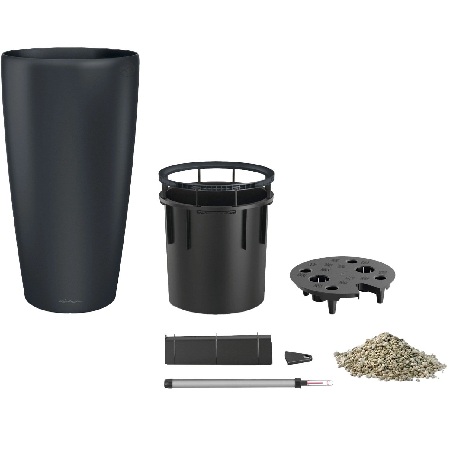 Lechuza Pflanzgefäß Rondo Premium 40 Basaltgrau Matt Ø 40 cm Lechuza Pflanzgefäß Rondo Premium 40 Basaltgrau Matt Ø 40 cm von Lechuza