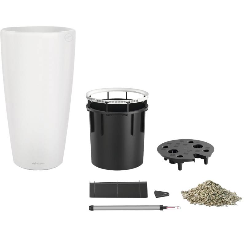 Lechuza Pflanzgefäß Rondo Premium 40 Weiß Matt Ø 40 cm von Lechuza
