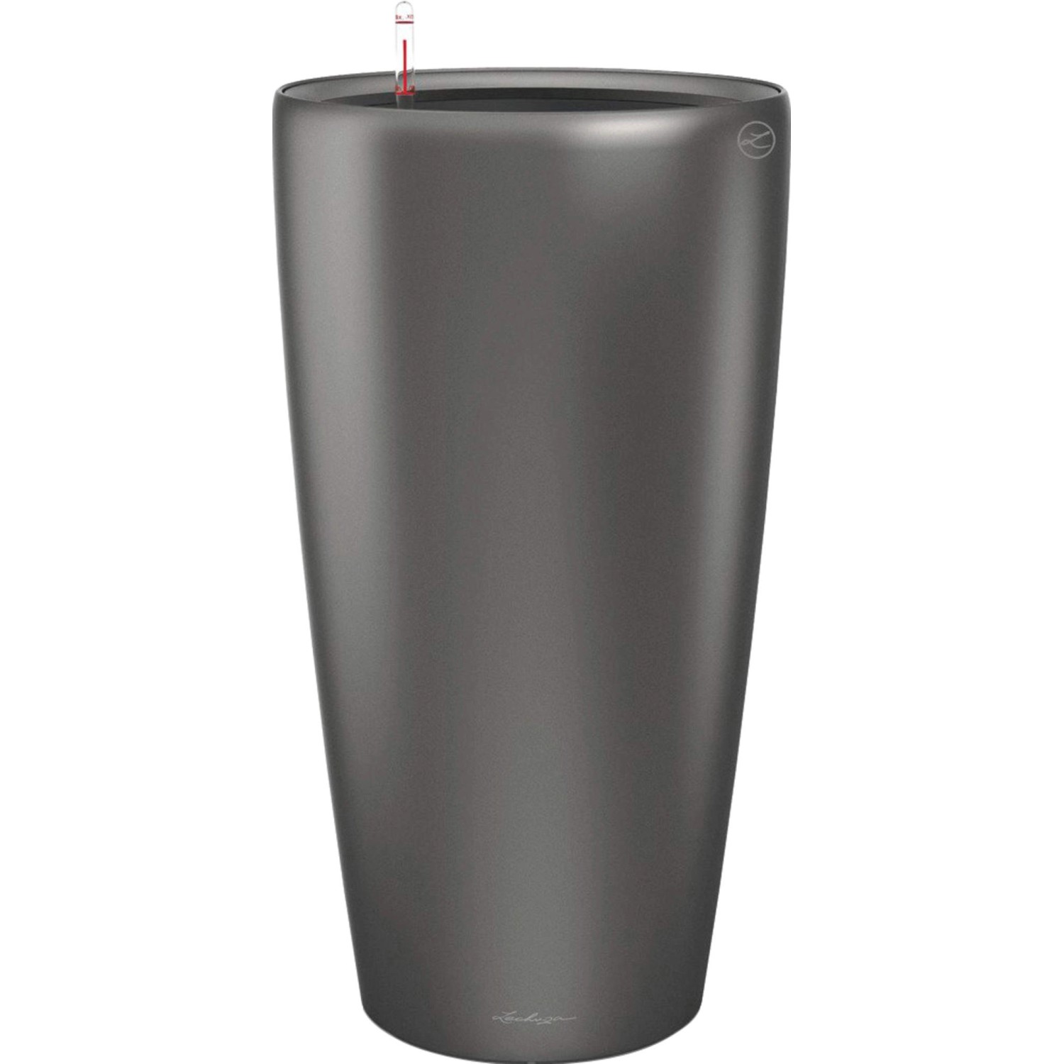 Lechuza Pflanzgefäß Rondo Premium Ø 32 cm x 56 cm Anthrazit metallic von Lechuza
