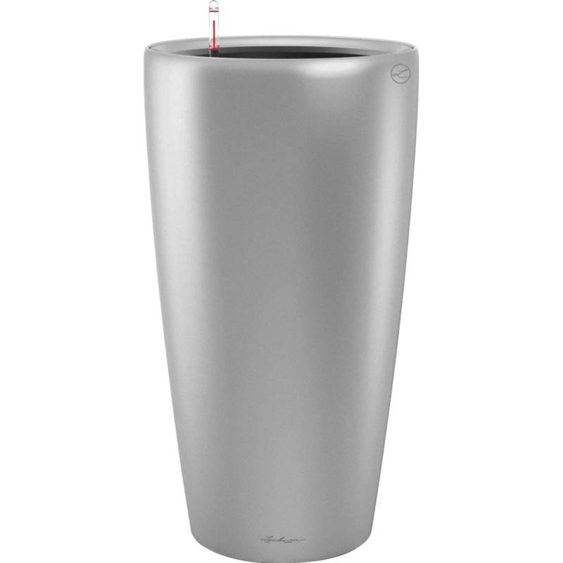 Lechuza Pflanzgefäß Rondo Premium Ø 33 cm x 56 cm Silber metallic von Lechuza