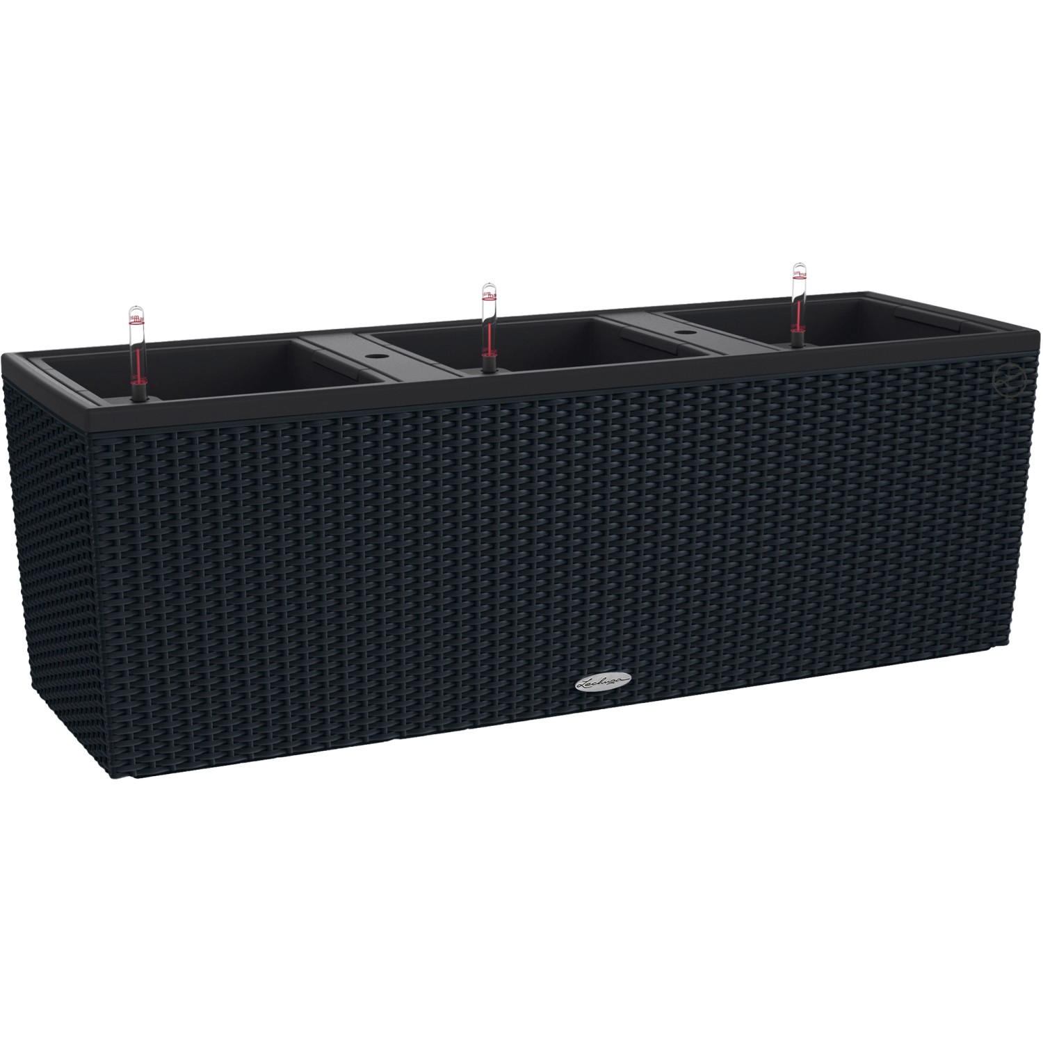 Lechuza Pflanzgefäß Trio Cottage 100 cm x 32 cm x 34 cm Graphitschwarz Lechuza Pflanzgefäß Trio Cottage 100 cm x 32 cm x 34 cm Graphitschwarz von Lechuza