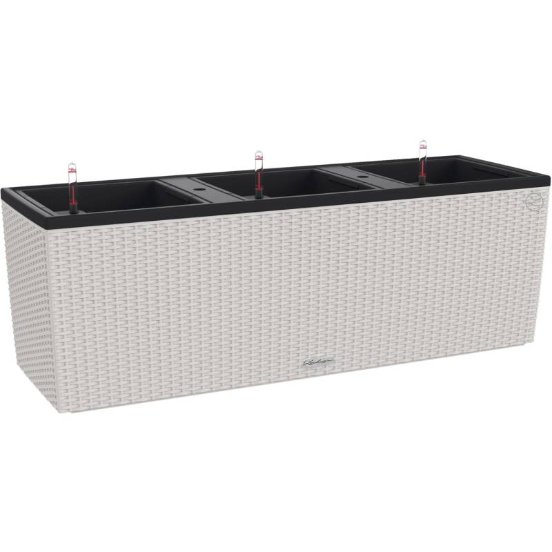 Lechuza Pflanzgefäß Trio Cottage 100 cm x 32 cm x 34 cm Lichtgrau von Lechuza