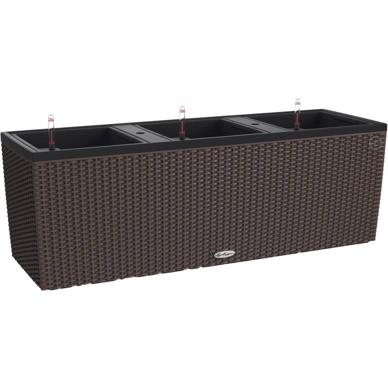 Lechuza Pflanzgefäß Trio Cottage 100 cm x 32 cm x 34 cm Mokka von Lechuza