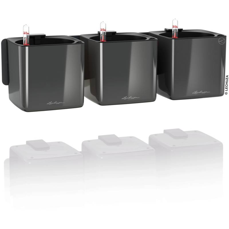 Lechuza Pflanzgefäße Green Wall Home Kit Glossy Set Anthrazit highgloss Lechuza Pflanzgefäße Green Wall Home Kit Glossy Set Anthrazit highgloss von Lechuza