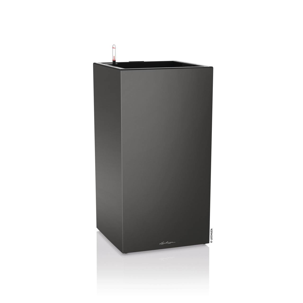 Lechuza Pflanzkübel hoch Canto Premium high 40 LED anthrazit von geobra Brandstätter Stiftung & Co. KG LECHUZA