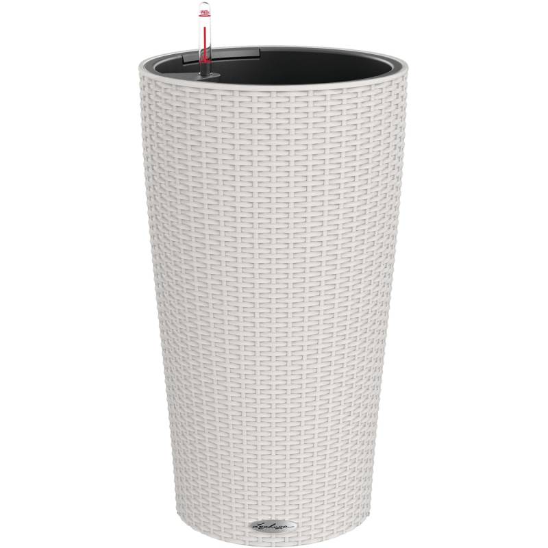 Lechuza Pflanzsäule Cilindro Cottage Lichtgrau Ø 23 cm mit Bewässerungssystem von Lechuza