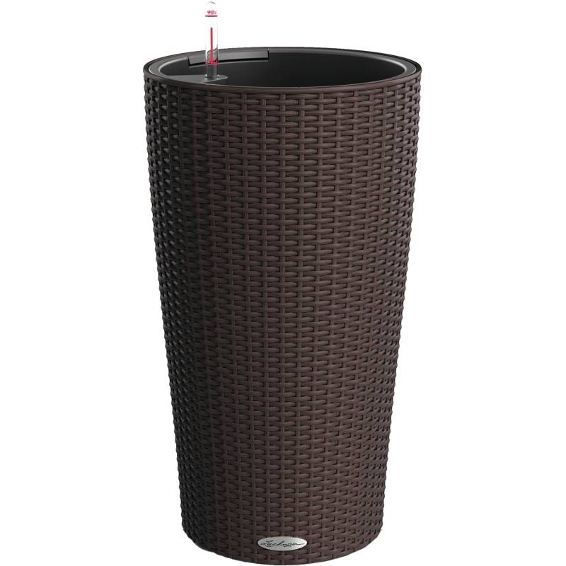Lechuza Pflanzsäule Cilindro Cottage Mokka Ø 23 cm integr. Erdbewässerungssystem von Lechuza
