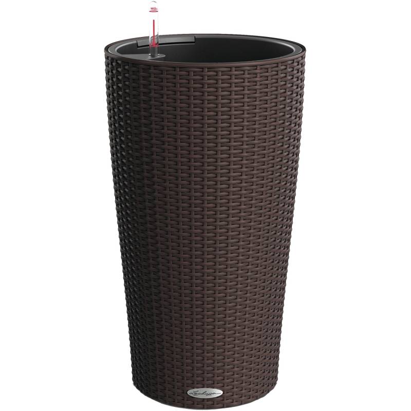 Lechuza Pflanzsäule Cilindro Cottage Mokka Ø 32 cm integr. Erdbewässerungssystem von Lechuza
