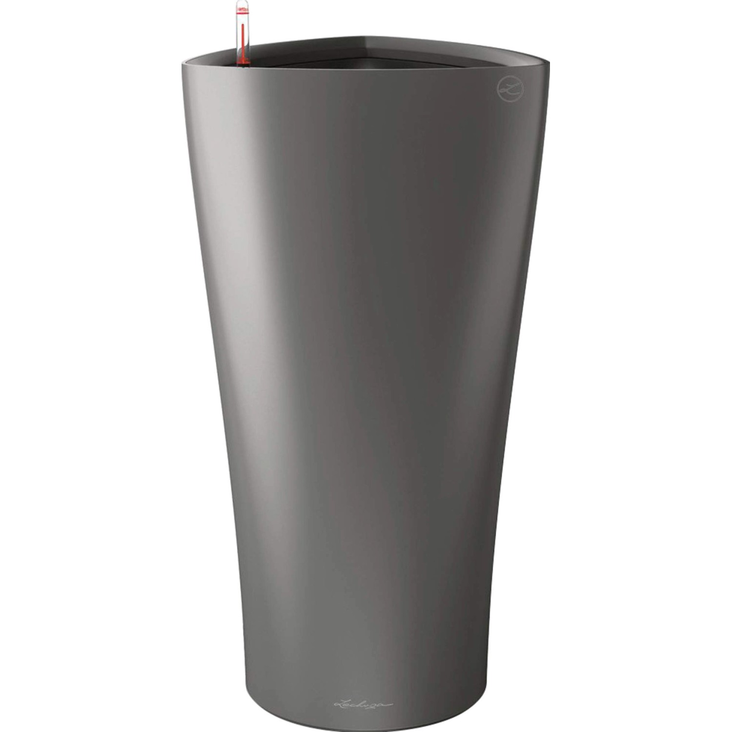 Lechuza Pflanzsäule Delta Premium 40 cm x 40 cm x 75 cm Anthrazit metallic von Lechuza