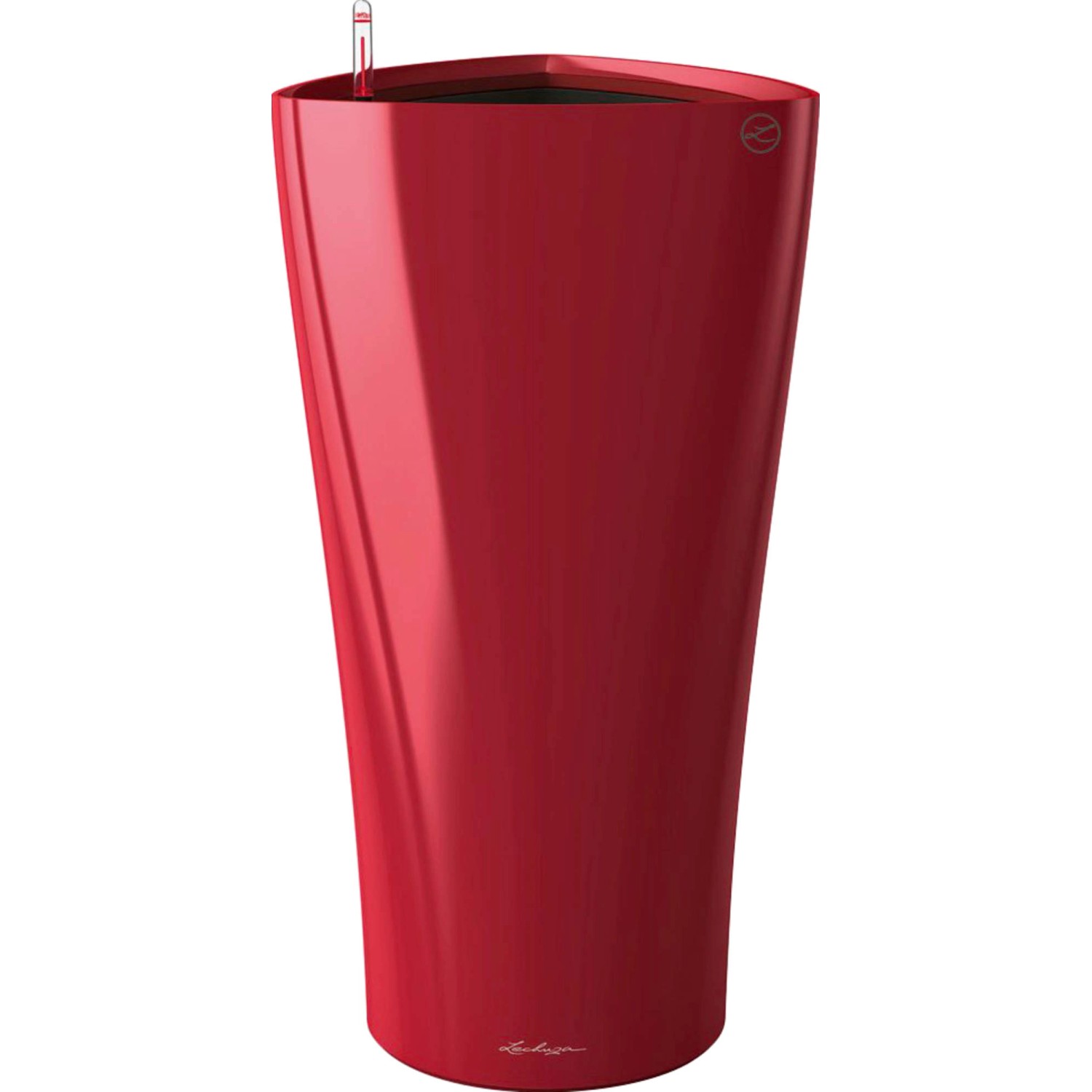 Lechuza Pflanzsäule Delta Premium 40 cm x 40 cm x 75 cm Scarlet Rot hochglanz von Lechuza