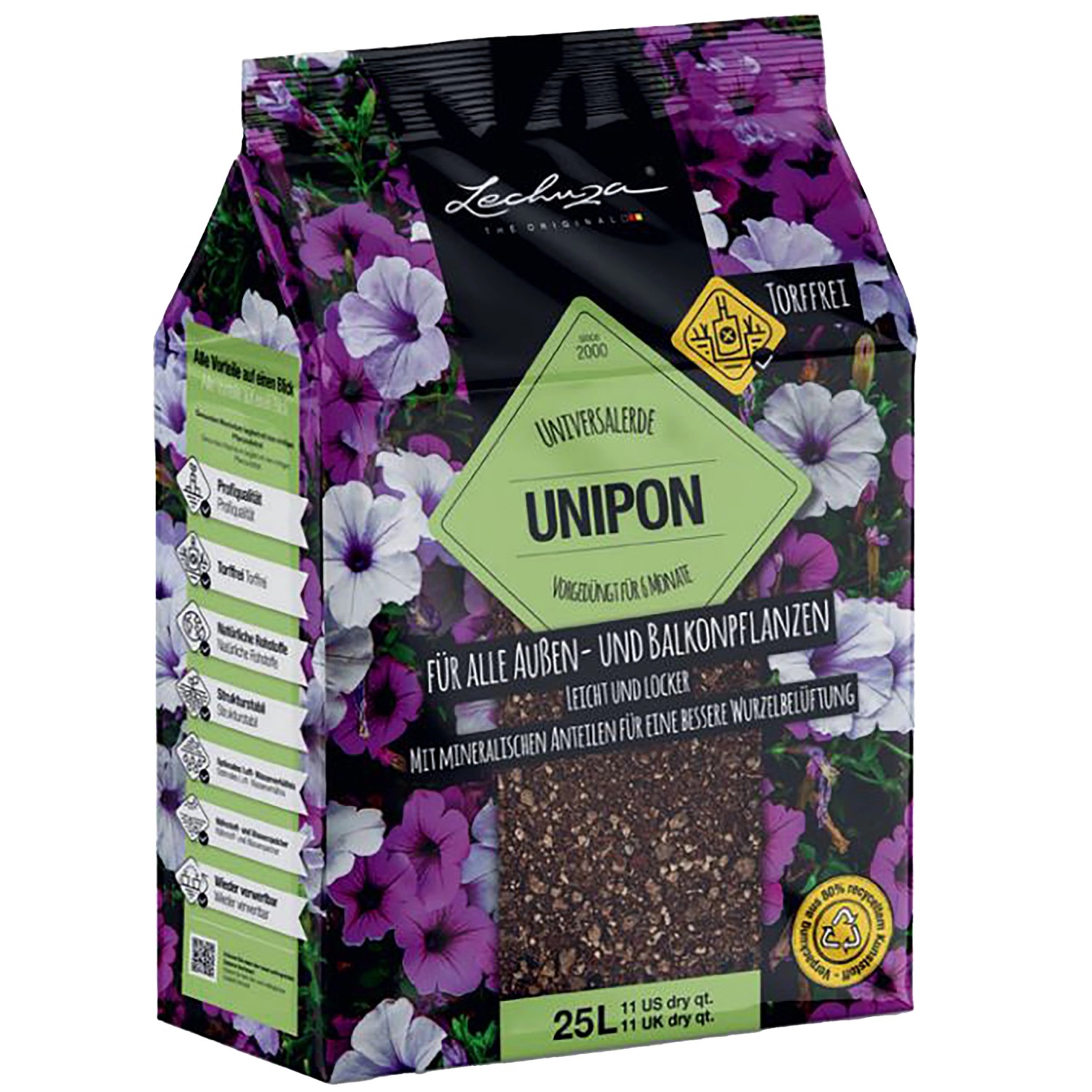 Lechuza Pflanzsubstrat UniPon 40 l Neutral von Lechuza