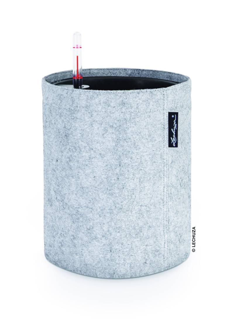Lechuza Pflanztopf Trendcover 23 cm Filz hellgrau von Lechuza