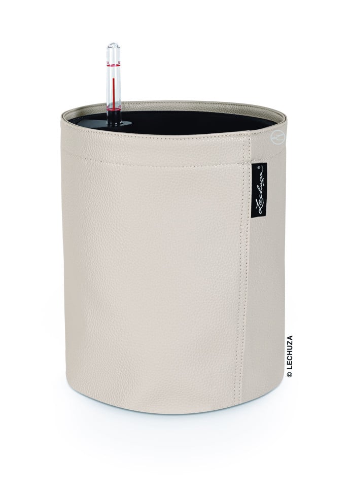 Lechuza Pflanztopf Trendcover 23 cm Kunstledercreme beige von Lechuza