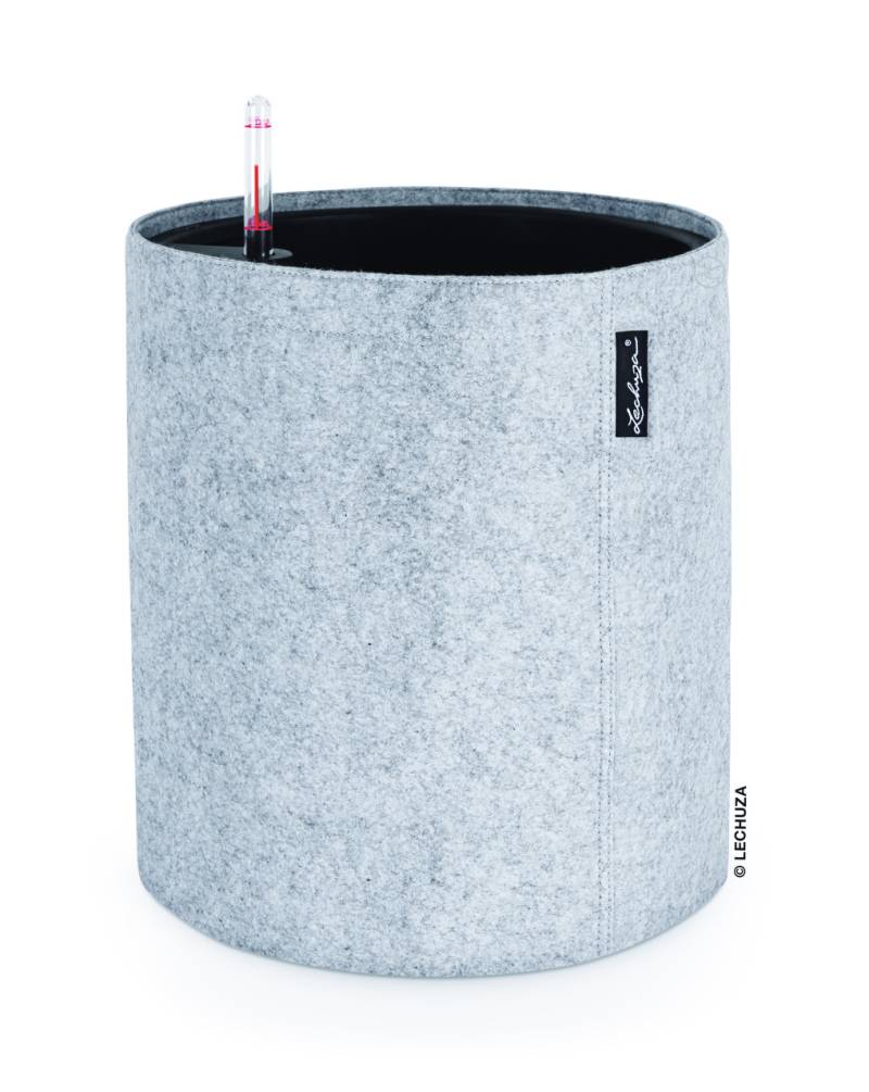 Lechuza Pflanztopf Trendcover 32 cm Filz hellgrau von Lechuza