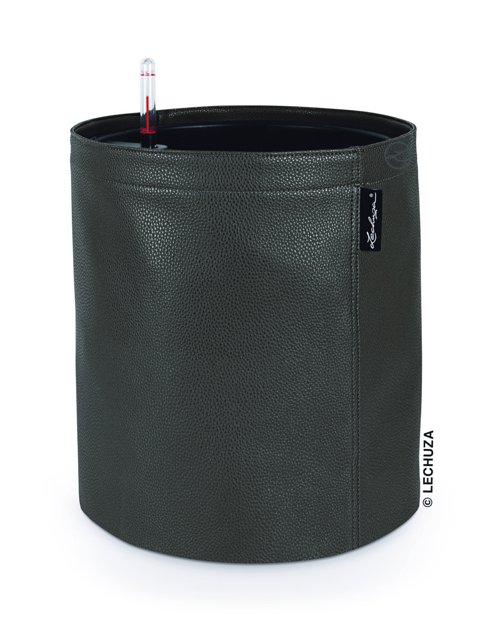 Lechuza Pflanztopf Trendcover 32 cm Kunstleder anthrazit von Lechuza