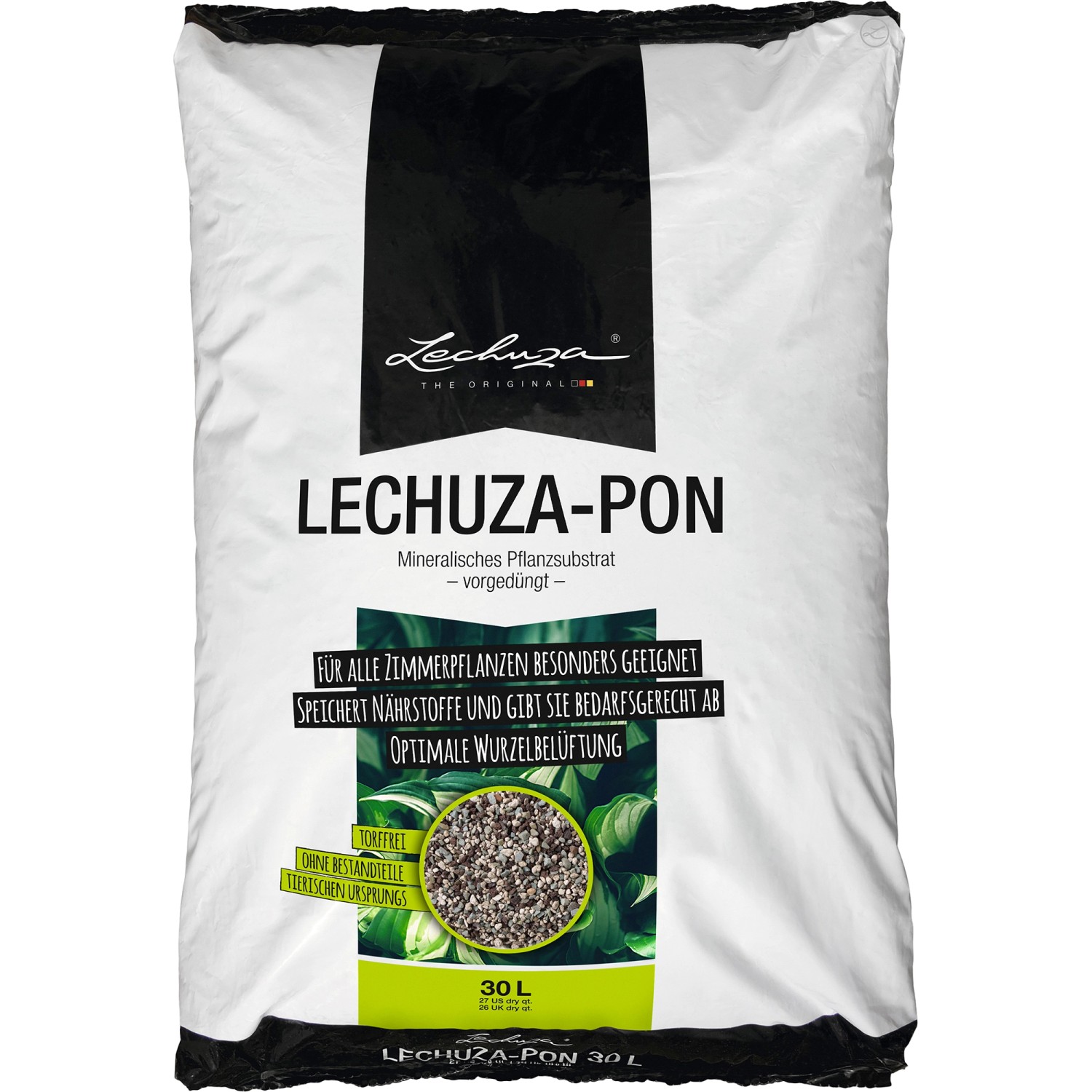 Pflanzsubstrat Lechuza-Pon 30 Liter für Zimmerpflanzen von Lechuza