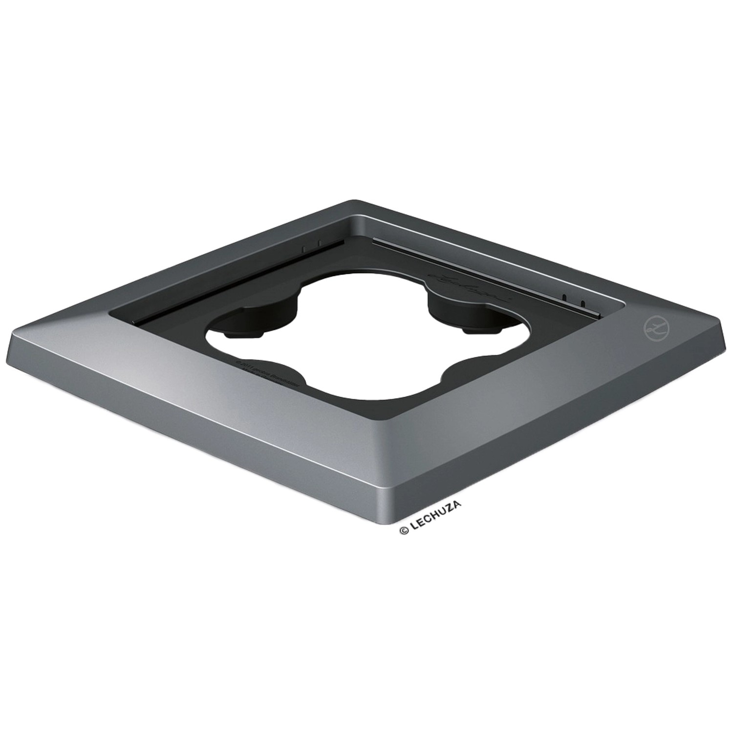 Lechuza Rolluntersetzer Cubico 30 Anthrazit Metallic 32 cm x 32 cm von Lechuza