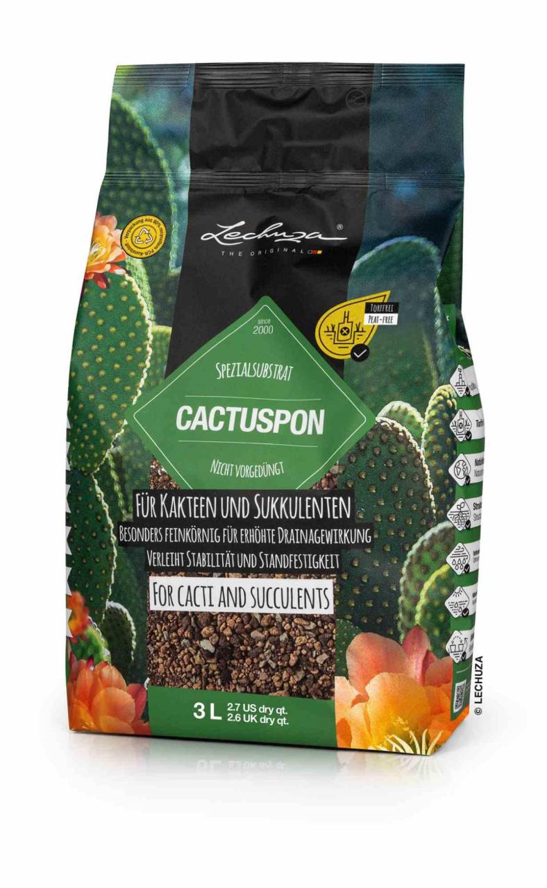 Lechuza Substrat Cactuspon 3L Kaktus - Sukkulenten 19545 von Lechuza