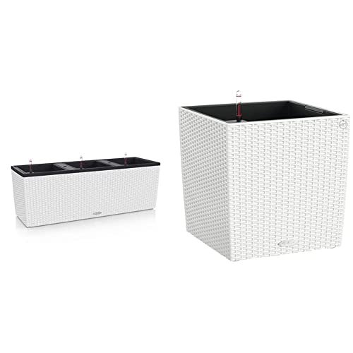 Lechuza Trio Cottage 40 Pflanzgefäß mit ERD-Bewässerungs-System, Weiß, 130 x 42 x 44 cm &%22CUBE Cottage 40%22 Pflanzgefäß mit ERD-Bewässerungs-System, Weiß, 40 x 40 x 40 cm Lechuza Trio Cottage 40 Pflanzgefäß mit ERD-Bewässerungs-System, Weiß, 130 x 42 x 44 cm &%22CUBE Cottage 40%22 Pflanzgefäß mit ERD-Bewässerungs-System, Weiß, 40 x 40 x 40 cm von Lechuza