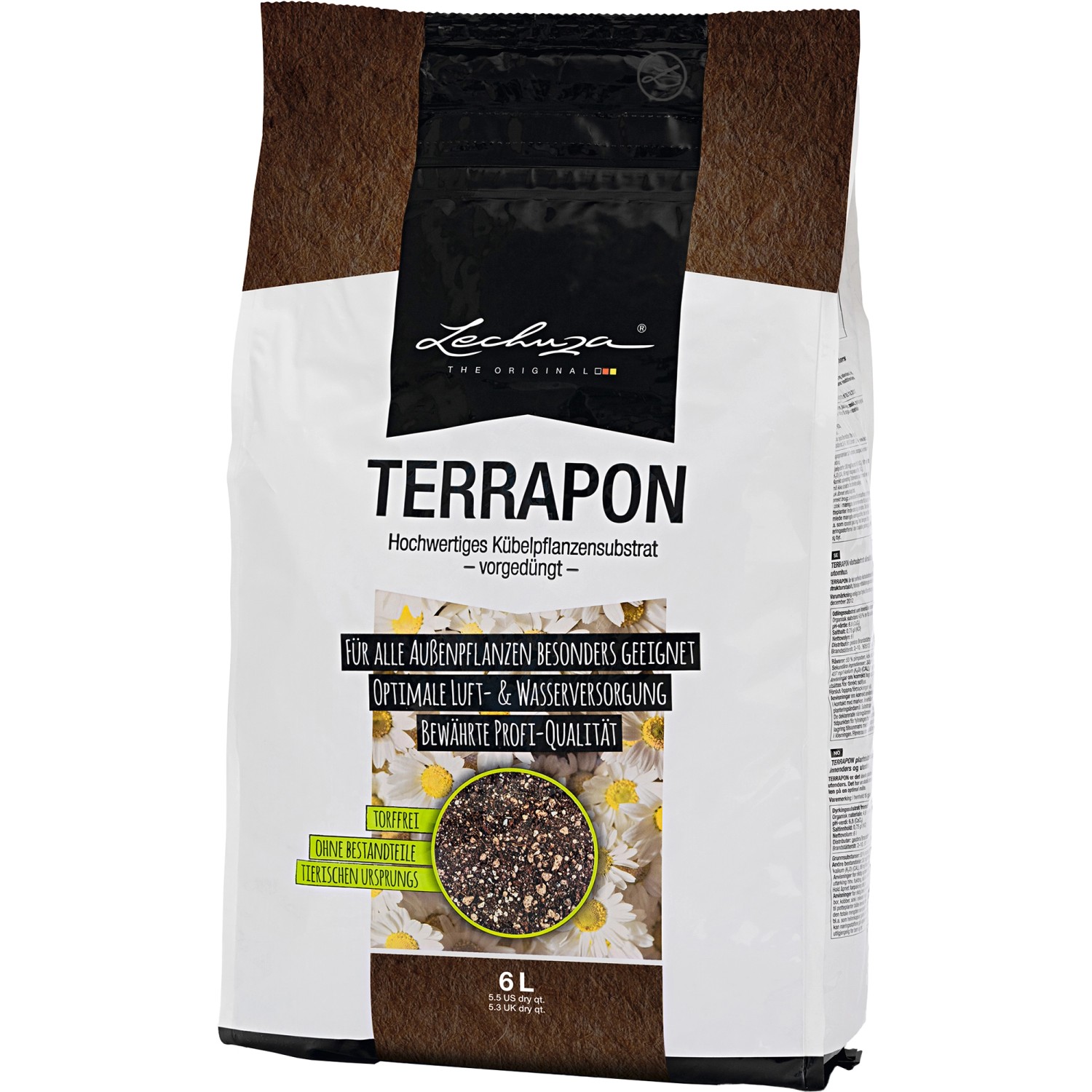 Pflanzsubstrat Lechuza Terrapon 6 Liter für Außen- und Kübelpflanzen von Lechuza