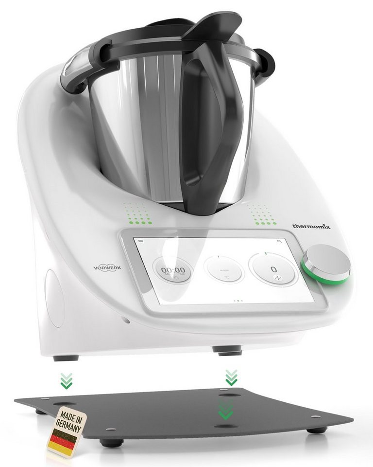 Leckerhelfer - automatisch Lecker Ablageregal Gleitbrett passend für den Thermomix® TM5 TM6, Komplett-Set, Made in Germany von Leckerhelfer - automatisch Lecker