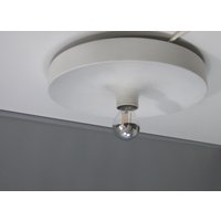 Wand-/ Deckenleuchte, Aluminium Diskuslampe, Staff - 1960Er von LeclaireDesign