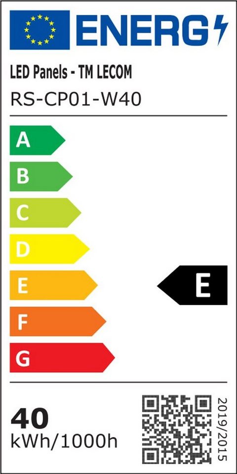 Lecom LED Panel 620x620 mm Panel 40w Einbau Aufbau Aufputz mit oder ohne Montage zubeh, LED Panele mit Montageklemme 35W Neutralweiß 62x62x10mm von Lecom