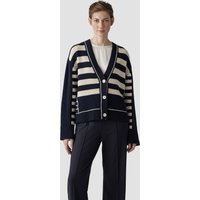 LeComte Strickjacke "LeComte Strickjacke mit Perlfang-Strickart und Streifenmuster" von Lecomte